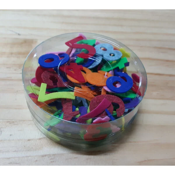 Felt Educational Materials Felt Number Set Size: 1.5x2.3cm 1 pack