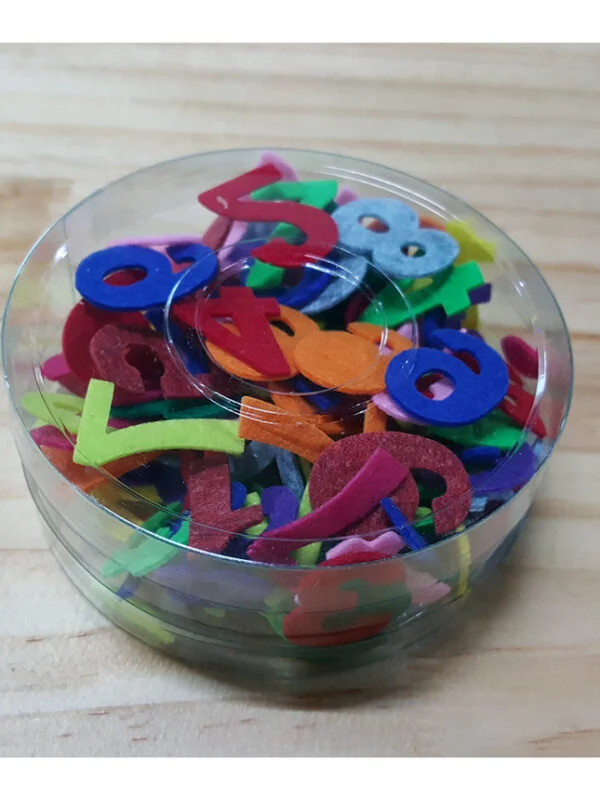 Felt Educational Materials Felt Number Set Size: 1.5x2.3cm 1 pack