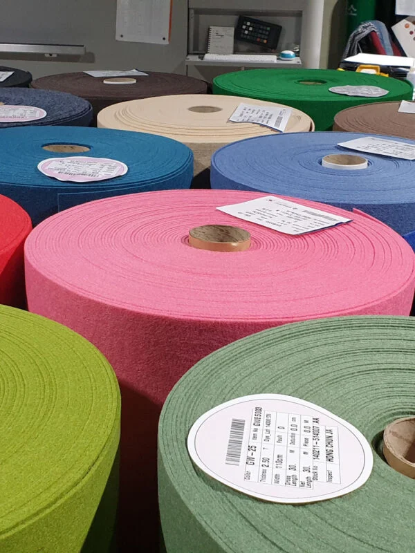 Shinwon felt / artifel M25 / thickness 2.5mm / melan / fabric / 90x110cm