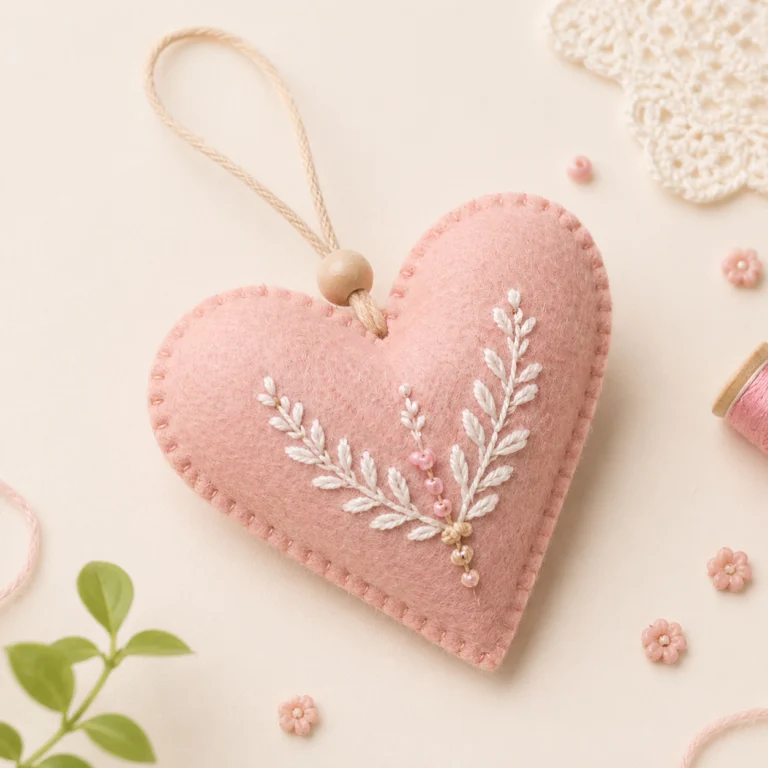 Making felt props for beginners 4 heart