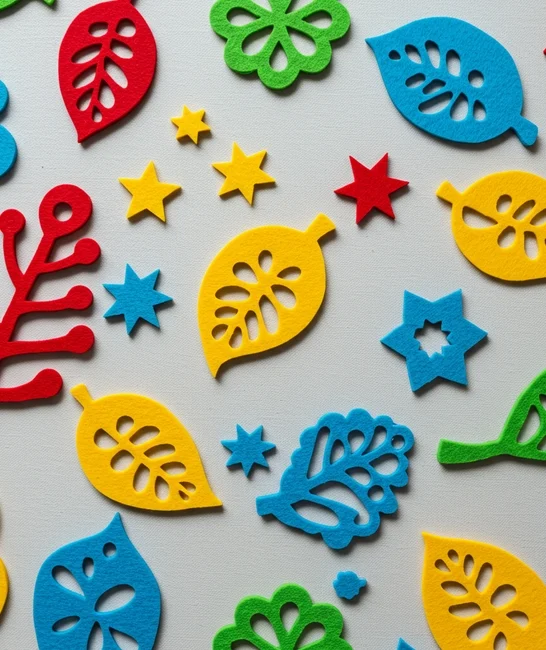 Turning imagination into reality, laser-cut felt