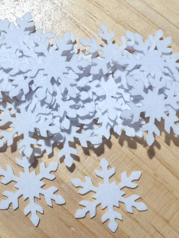 Laser cutting felt material eye crystal