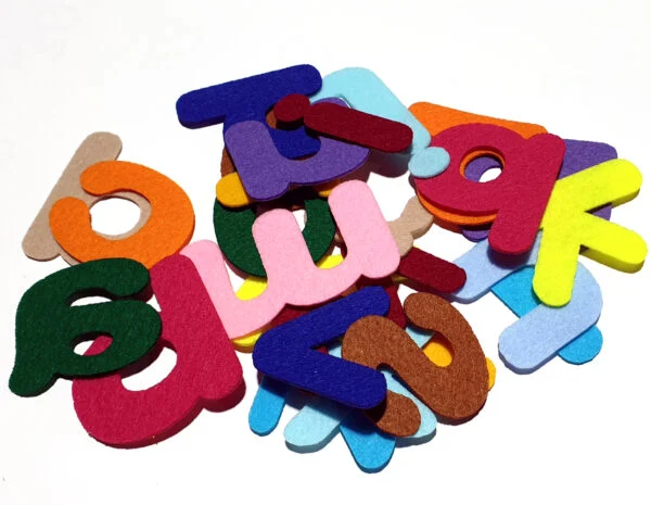 Lowercase Felt material English lowercase letter thickness 1.2mm 26 letters 1 bag