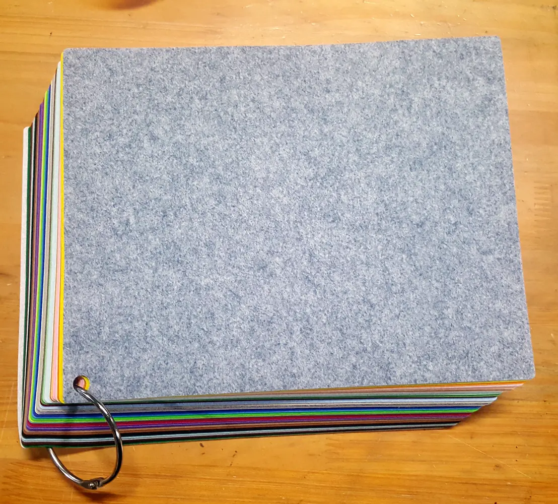 신원펠트지 하드펠트지 도무송 1.2mm 22x28cm 36색세트 2