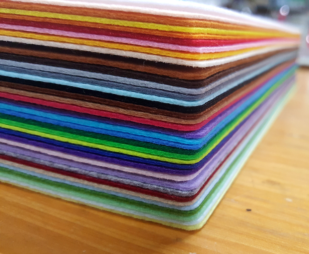 Shinwon felt paper / hard felt / Domusong / 1.2mm / 30x30cm / 36 color set 4 30x30 02