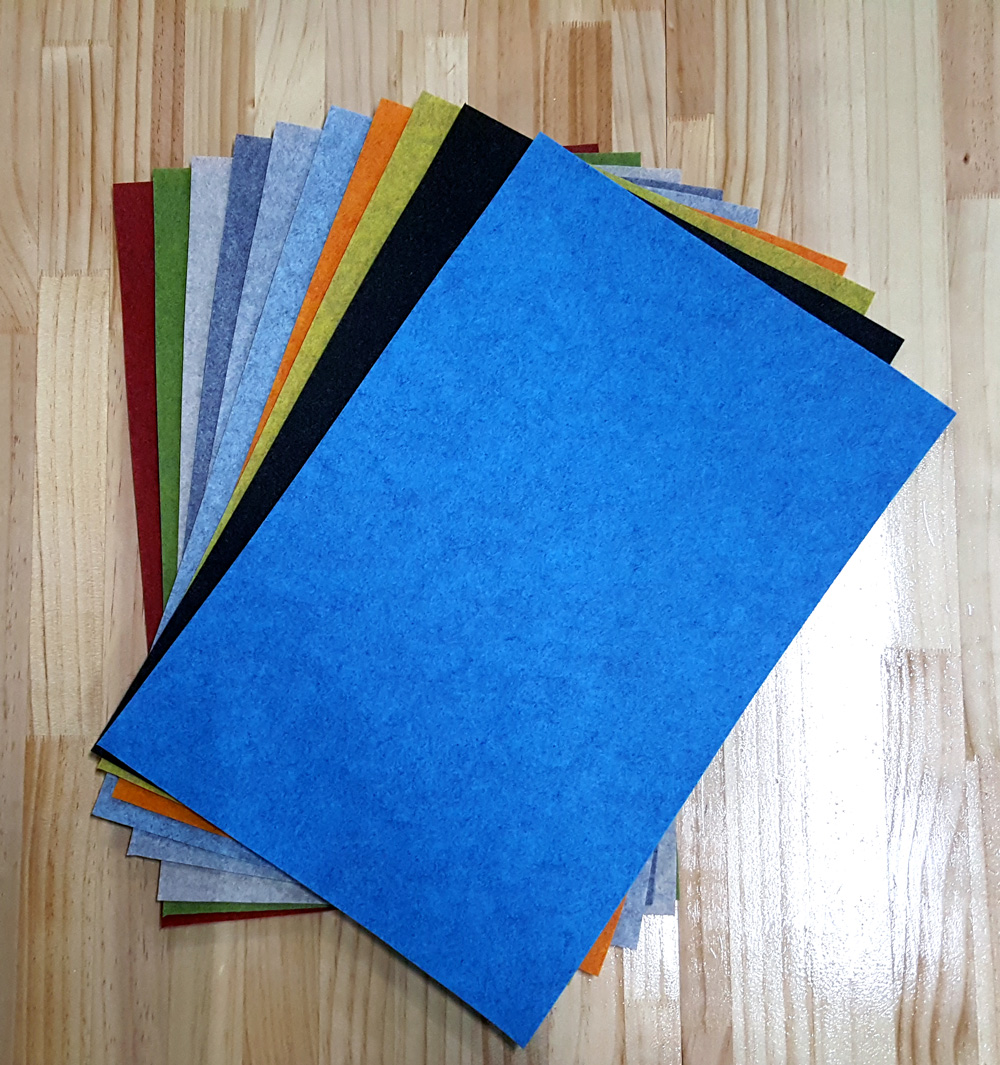 Shinwon felt paper / artifel M12 / melanium / size 30x45cm / 15 color set 2 ARTIFEL M12 15 Color Set
