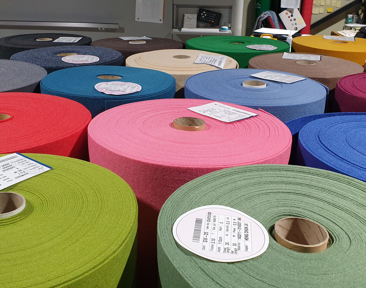 Shinwon felt / artifel M25 / thickness 2.5mm / melan / fabric / 90x110cm 6 artifelm25 03