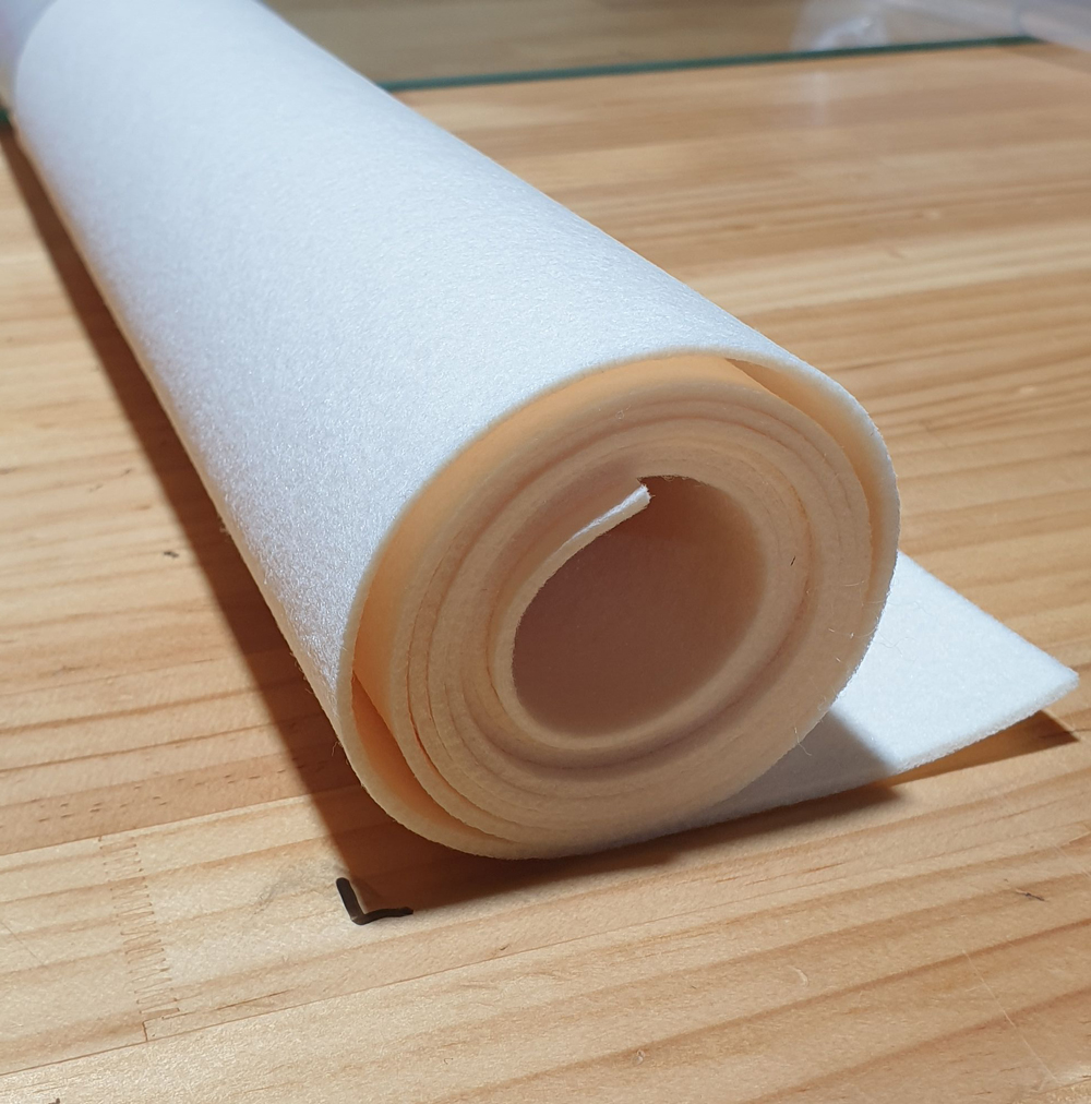 Roll felt Artifel M25 thickness 2.5mm Melan size 56x135cm 6 gw 01